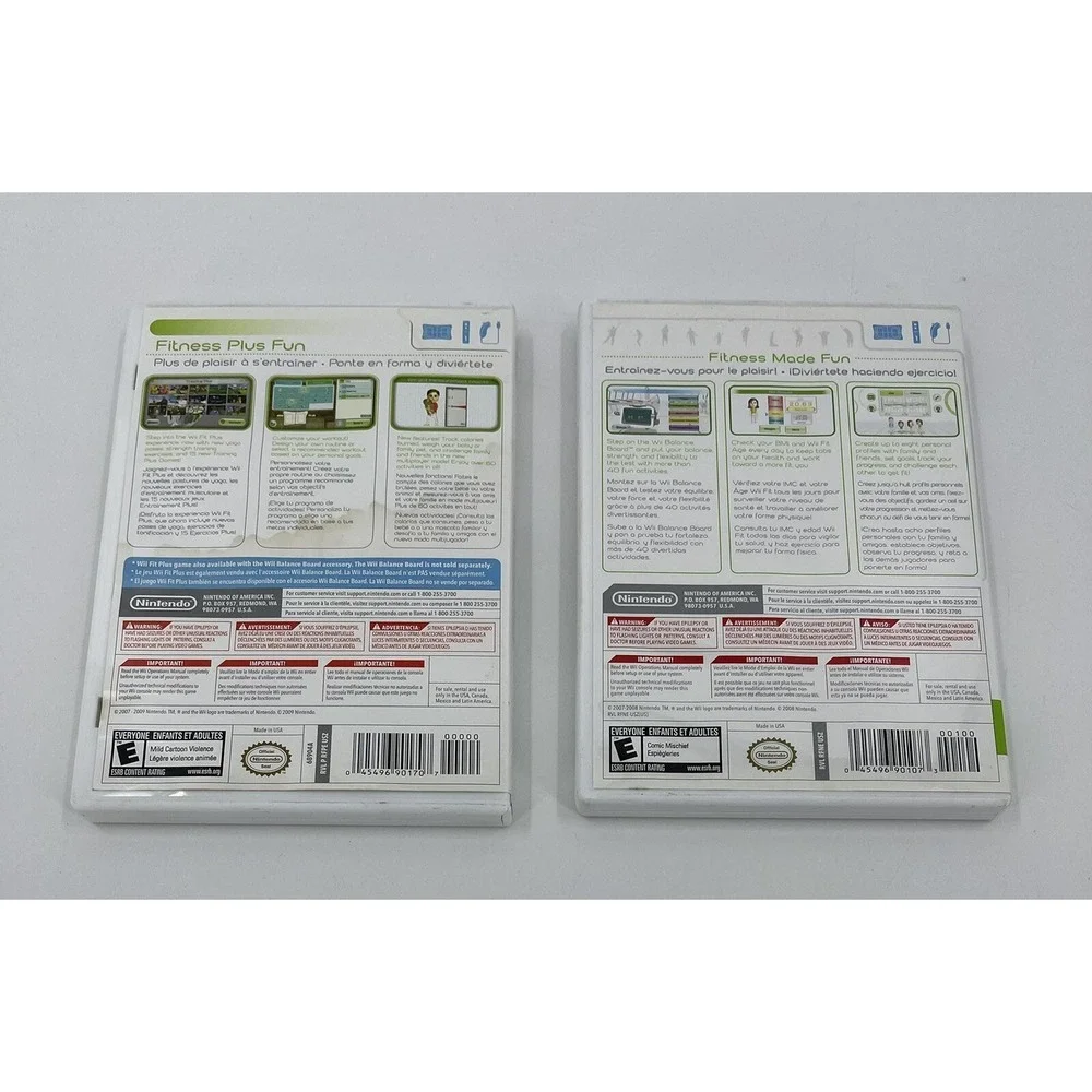 Wii Fit (Nintendo Wii WiiU)‎ GAME + Wii Fit Plus Tested